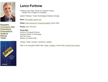 Tablet Screenshot of lance.fortnow.com